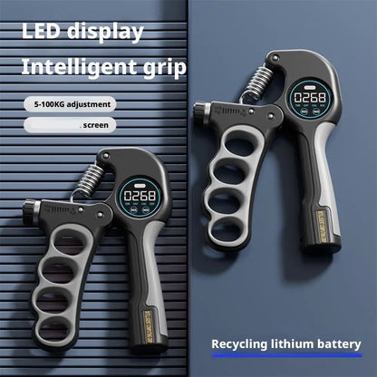 Adjustable Liquid Crystal Electronic Counting Hand Strength Training Finger Grip Premium Hand Exercise Product